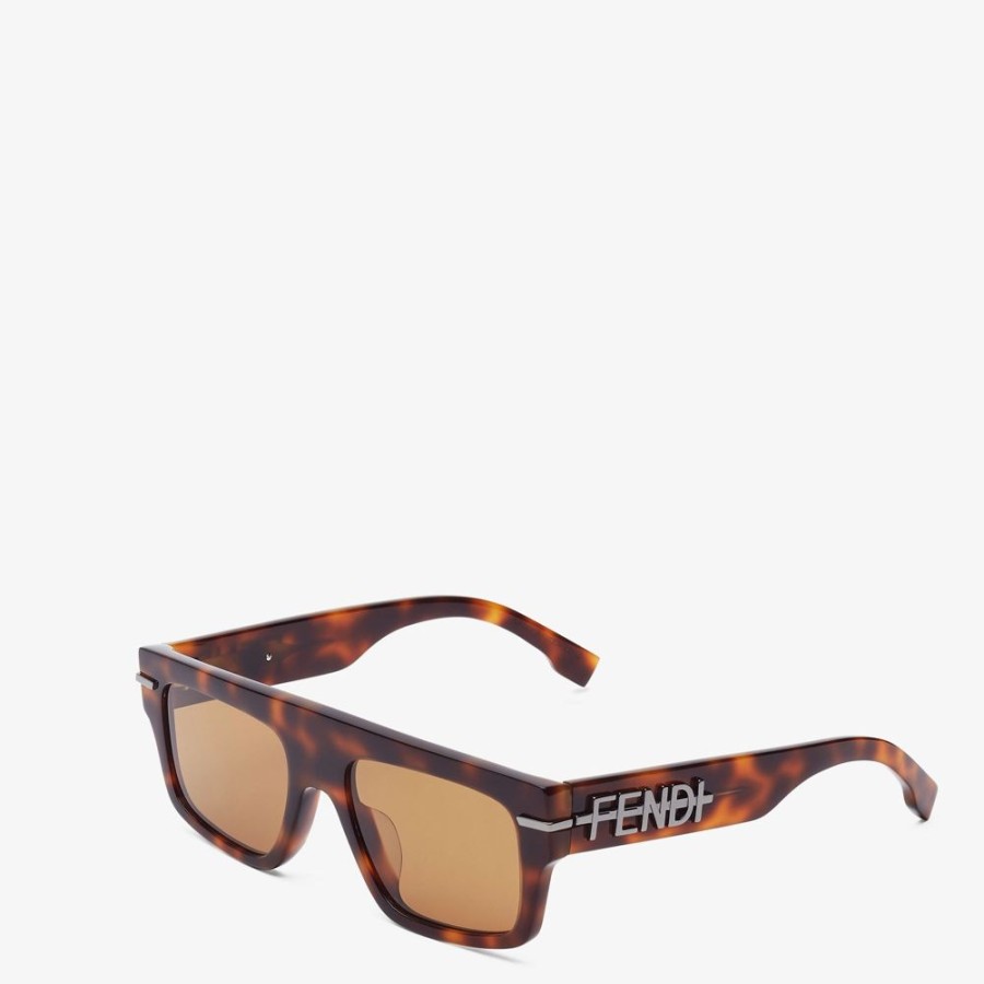 Uomo Fendi Occhiali | Occhiali Da Sole In Acetato Havana