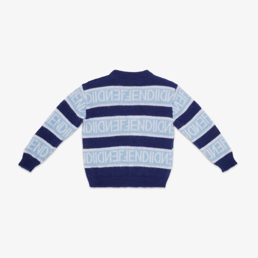 Bambini Fendi Abbigliamento | Maglione Junior In Mohair Multicolor