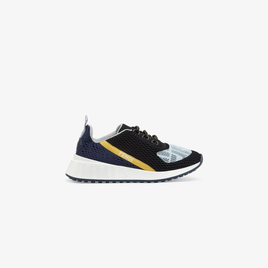 Bambini Fendi Scarpe | Sneaker Con Mesh E Logo Multicolore