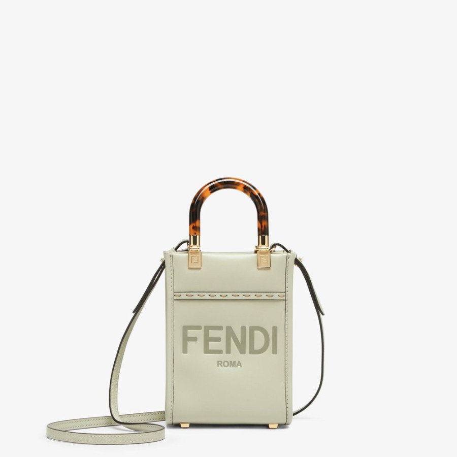 Donna Fendi Borse Mini | Minibag In Pelle Verde Chiaro