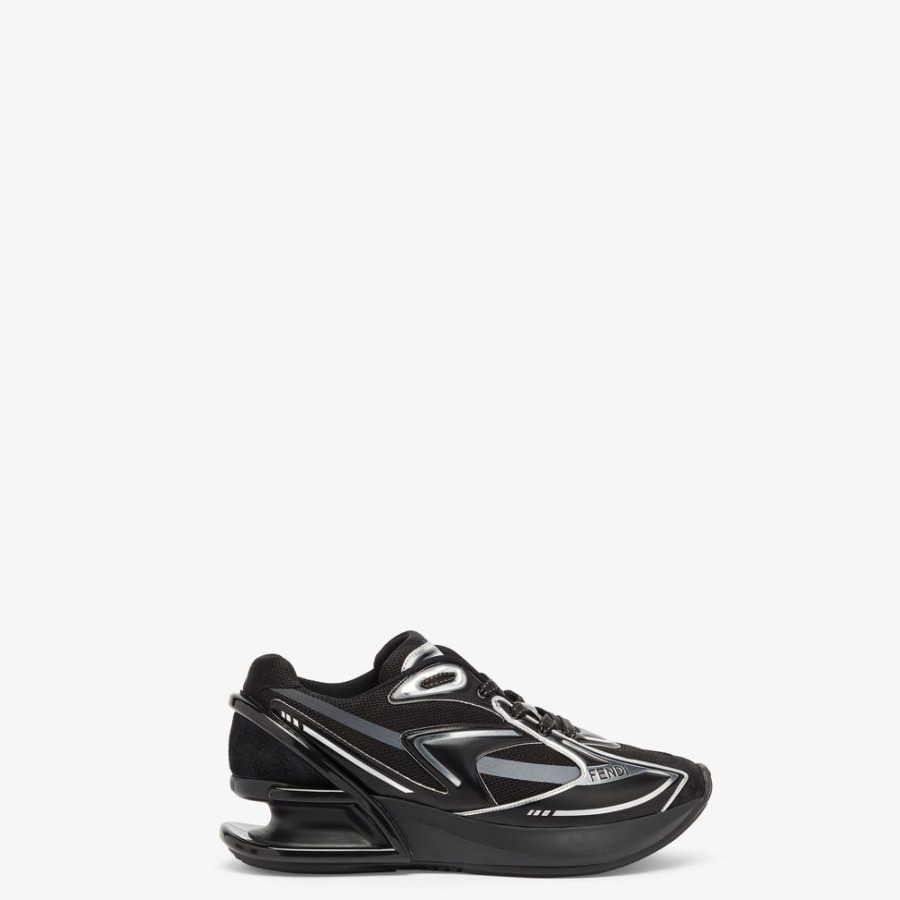 Donna Fendi Sneakers | Runner In Tessuto Nero