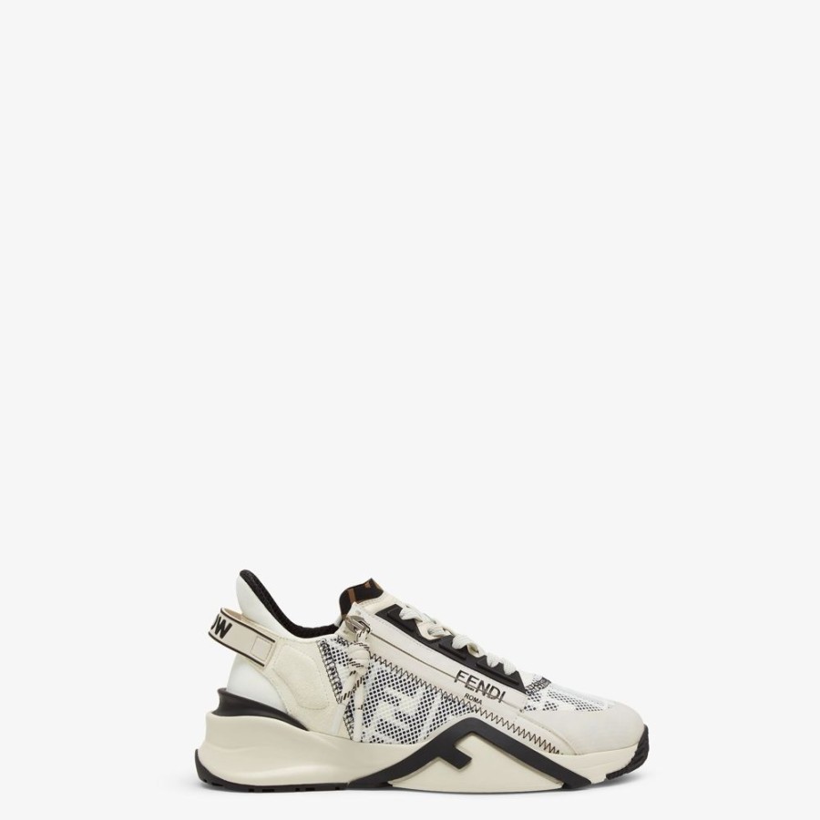 Donna Fendi Fendi Flow | Low Top In Lycra® Bianca