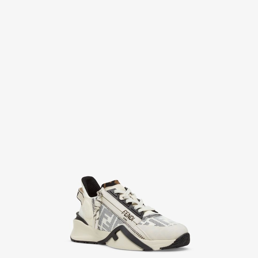 Donna Fendi Fendi Flow | Low Top In Lycra® Bianca