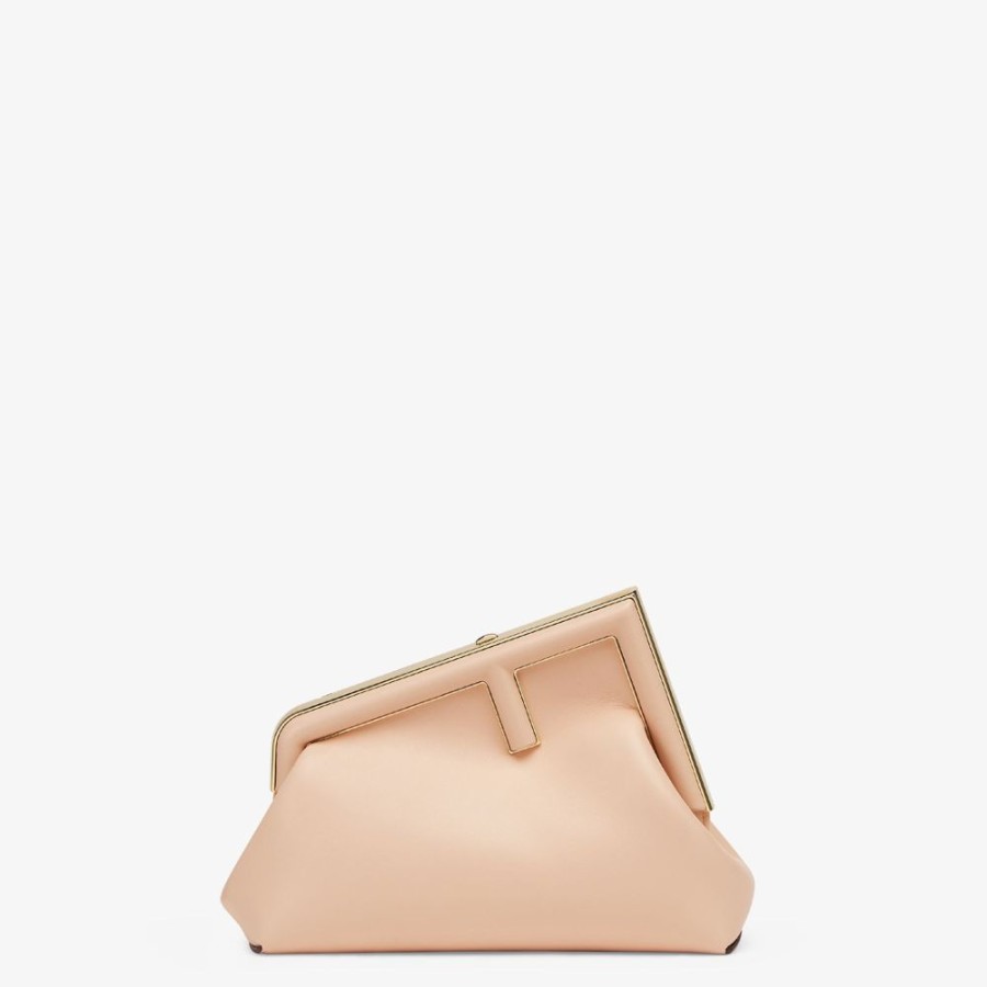 Donna Fendi Clutch E Pochette | Borsa In Pelle Rosa