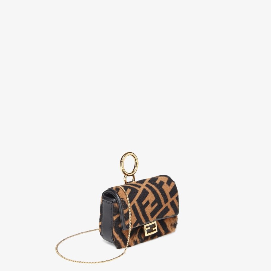 Donna Fendi Miniature Bags | Charm In Montone Marrone