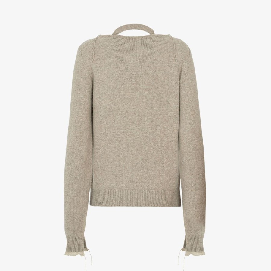 Donna Fendi Completi | Pullover In Cashmere Beige