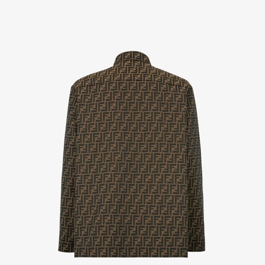 Uomo Fendi Camicie | Giacca In Tessuto Jacquard Ff