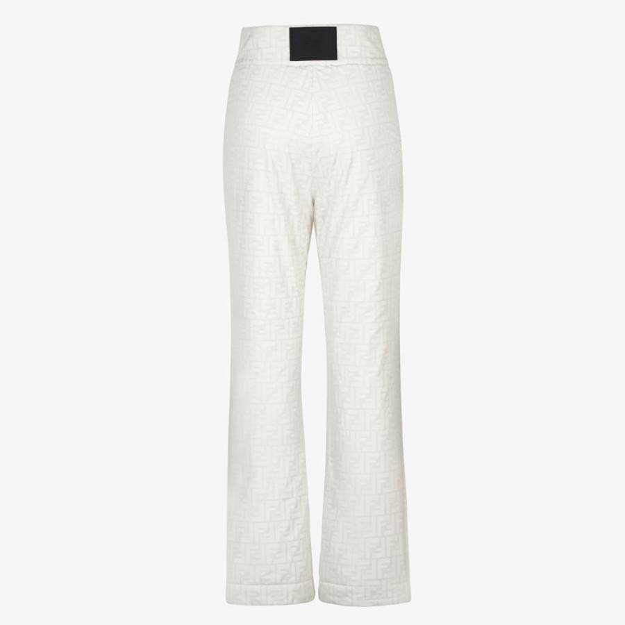 Donna Fendi Skiwear | Pantalone In Nylon Bianco