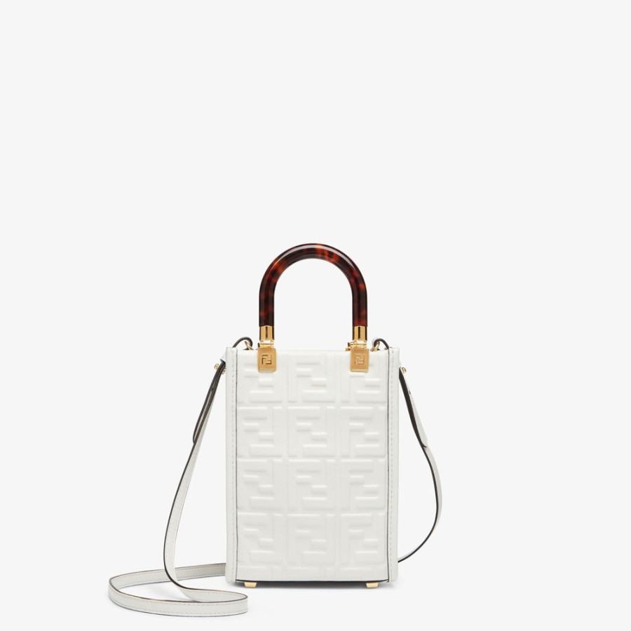 Donna Fendi Borse Mini | Minibag In Pelle Bianca