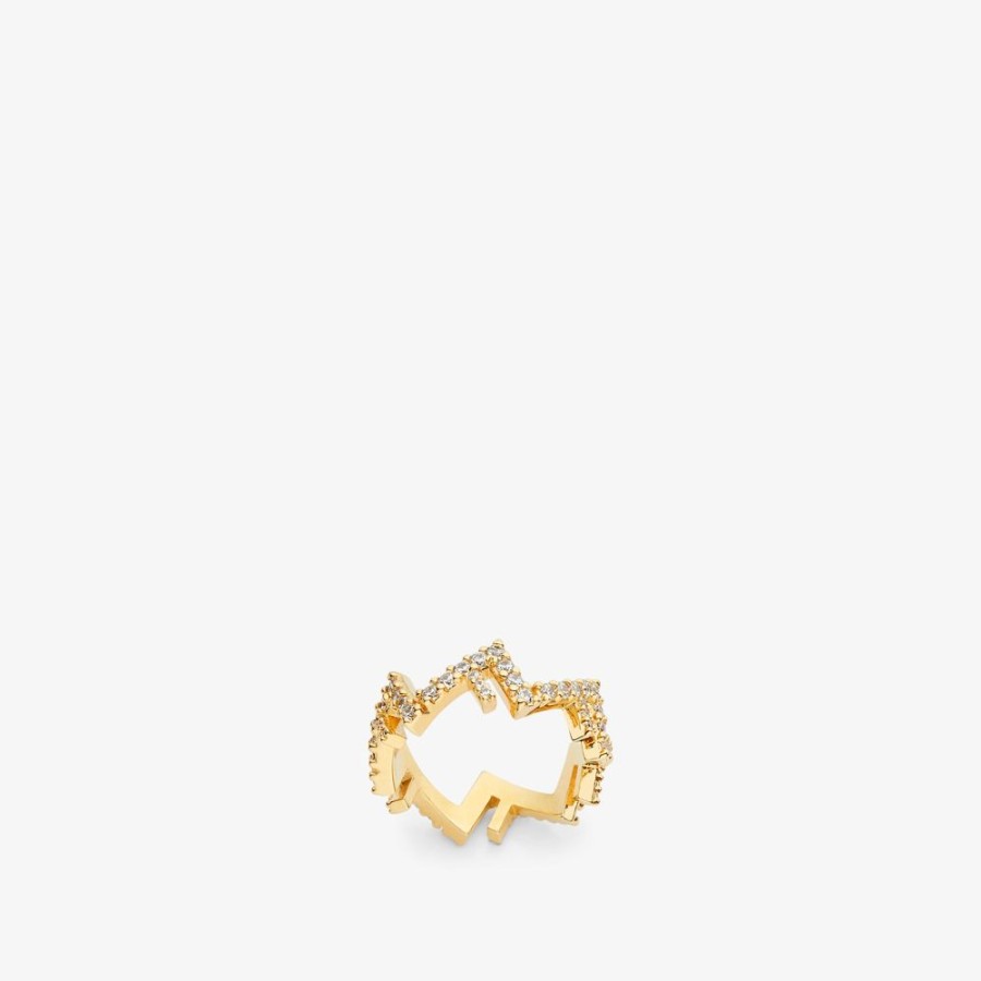 Donna Fendi Anelli | Anello In Metallo Color Oro