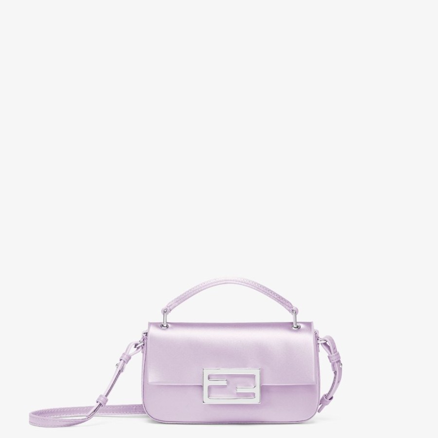 Donna Fendi Borse Mini | Pouch In Seta Lilla