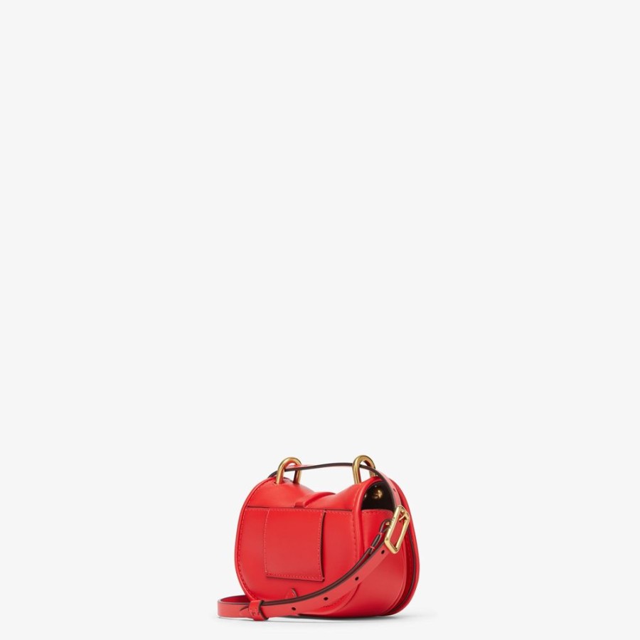 Donna Fendi Miniature Bags | Charm In Pelle Rossa