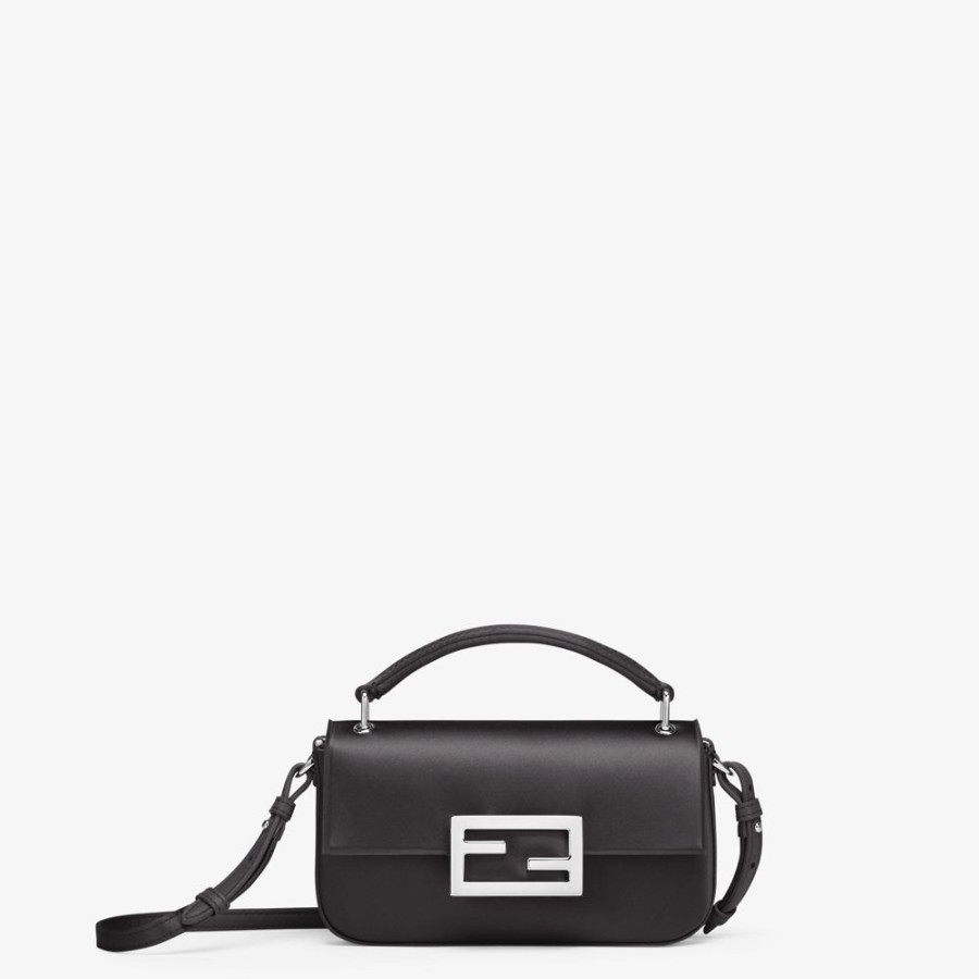 Donna Fendi Borse Mini | Pouch In Seta Nera