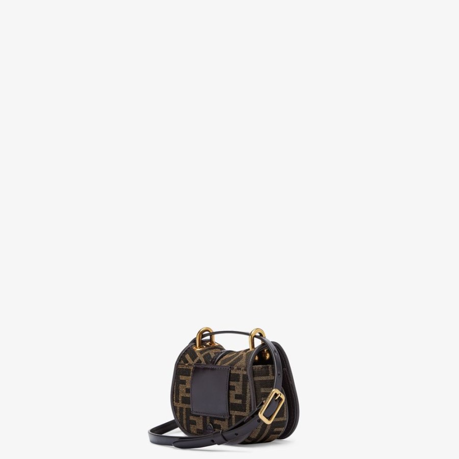 Donna Fendi Miniature Bags | Charm In Tessuto Marrone