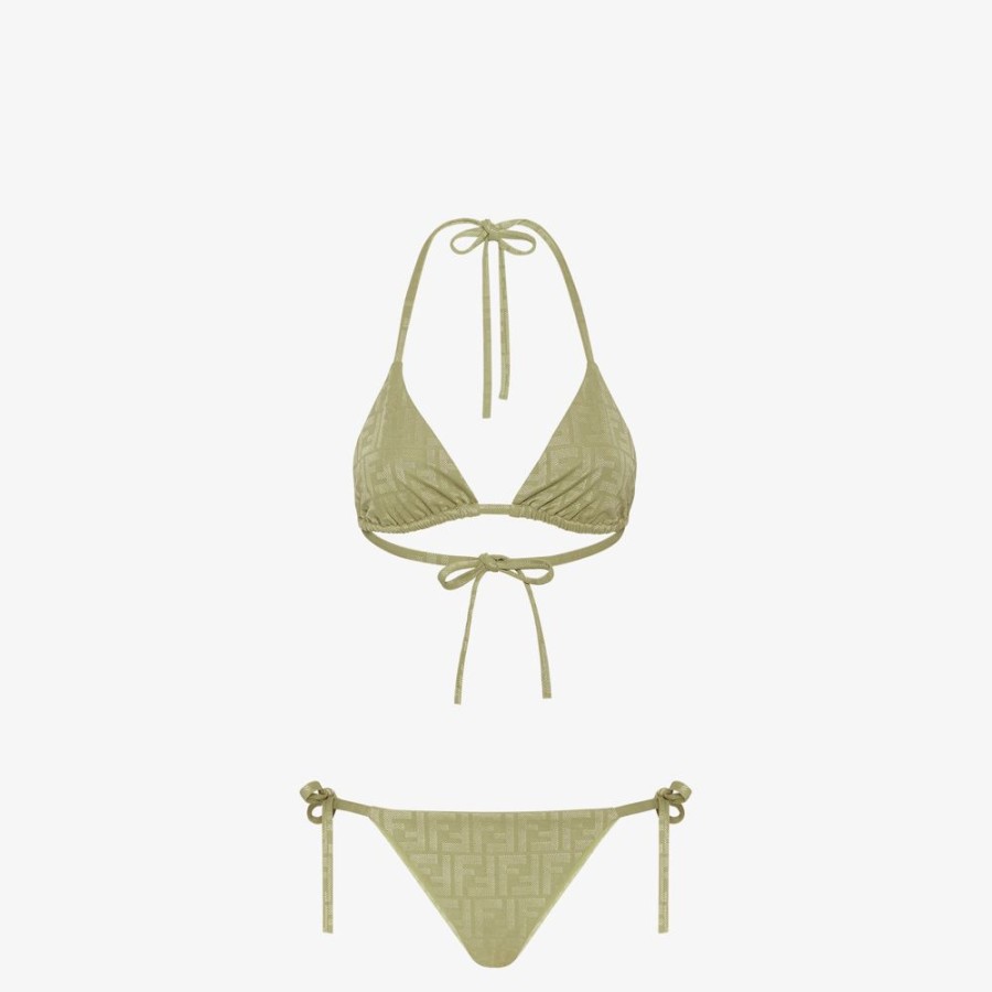 Donna Fendi Costumi Da Bagno | Bikini In Lycra® Verde