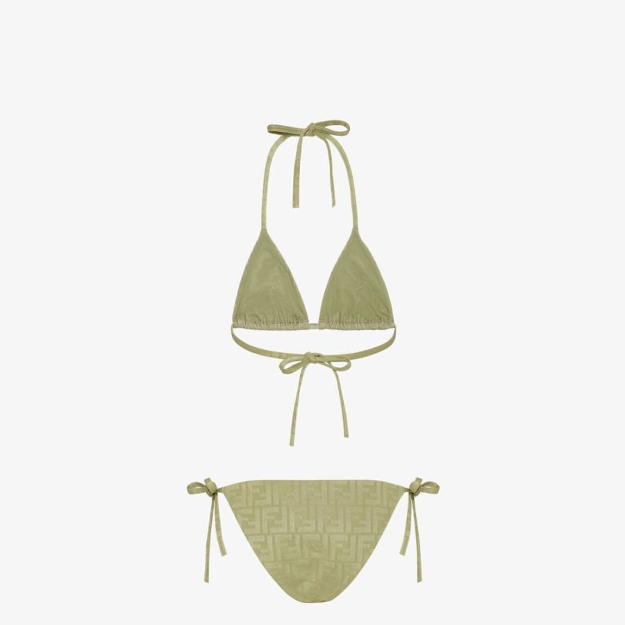 Donna Fendi Costumi Da Bagno | Bikini In Lycra® Verde