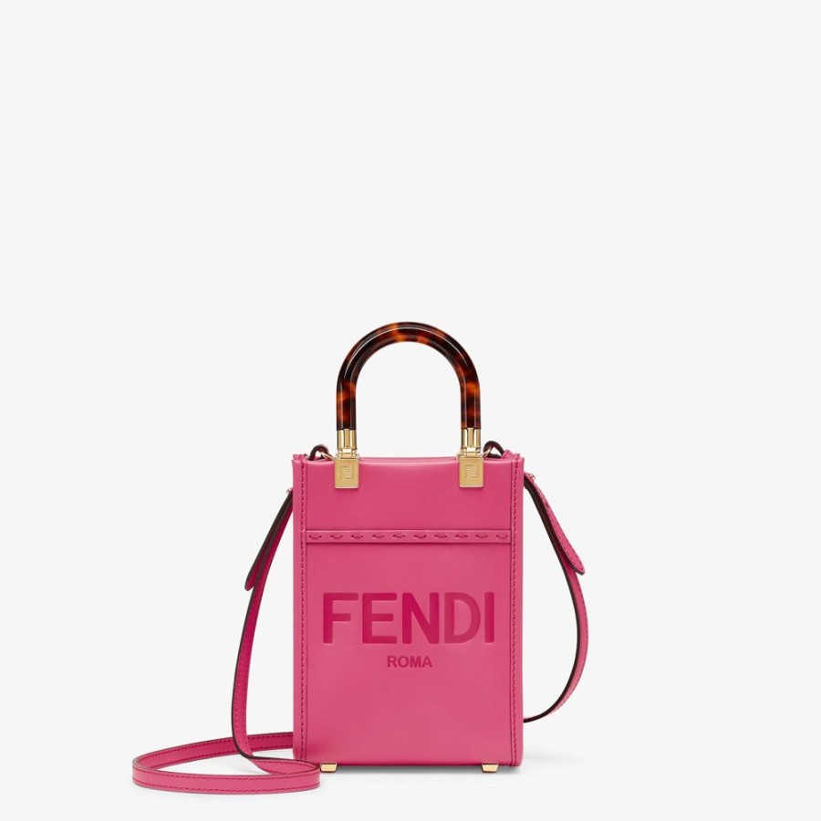 Donna Fendi Borse Mini | Minibag In Pelle Fucsia