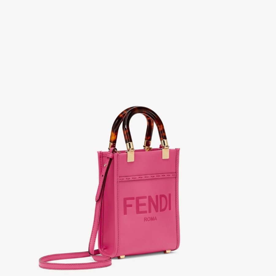 Donna Fendi Borse Mini | Minibag In Pelle Fucsia