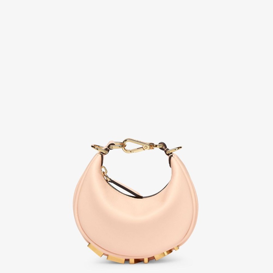 Donna Fendi Miniature Bags | Charm In Pelle Rosa