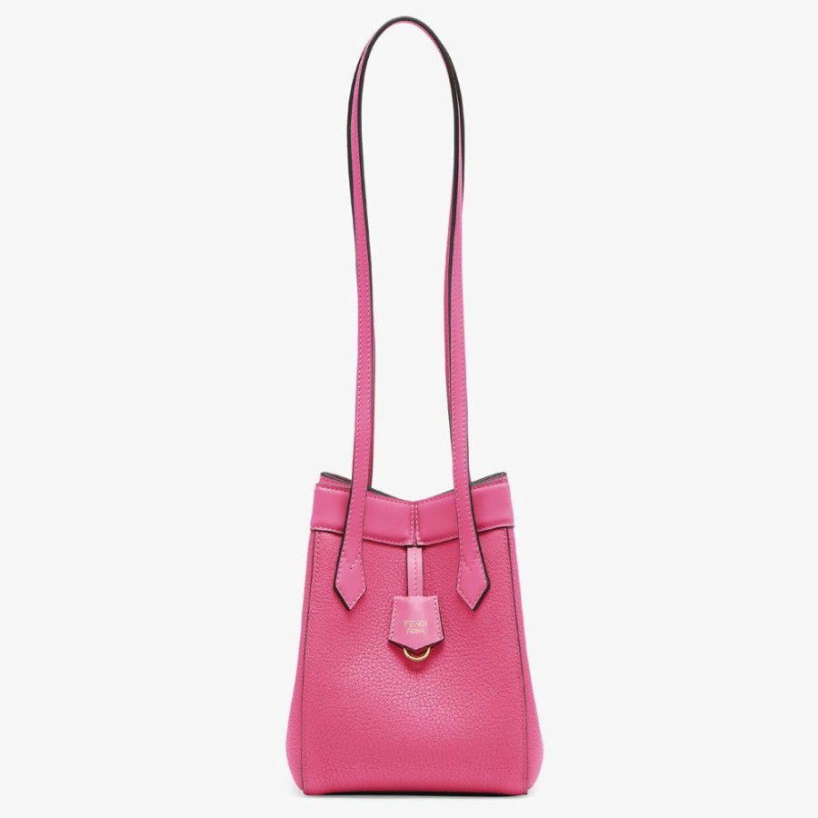 Donna Fendi Borse Mini | Minibag Trasformabile In Pelle Fucsia