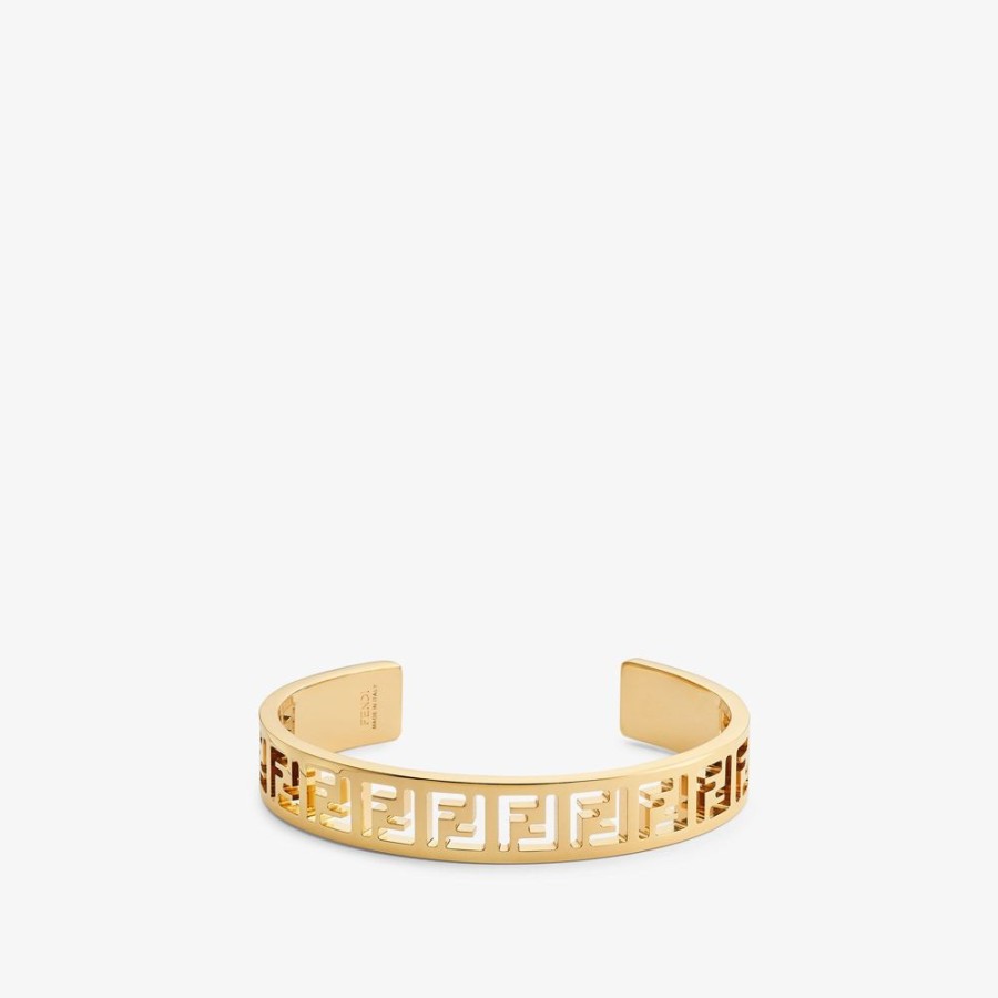 Donna Fendi Bracciali | Bracciale In Metallo Color Oro