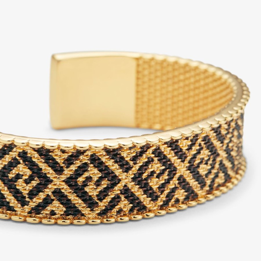 Donna Fendi Bracciali | Bangle In Metallo Color Oro