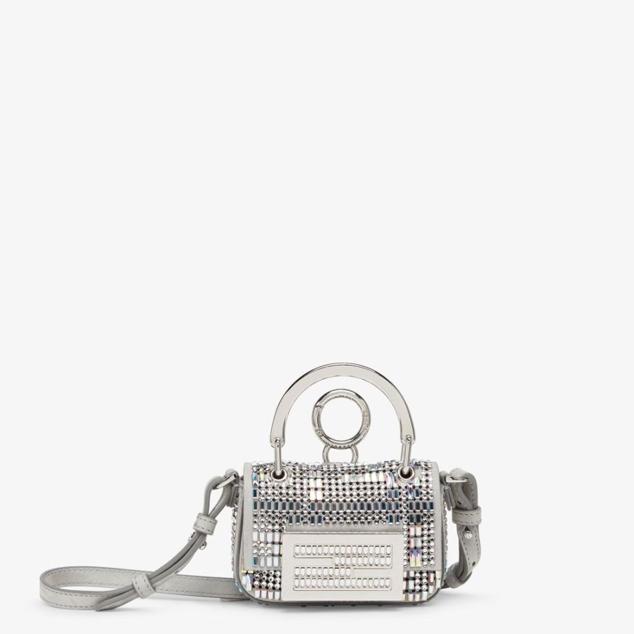 Donna Fendi Miniature Bags | Minibag Fendi By Marc Jacobs In Nabuk Grigio