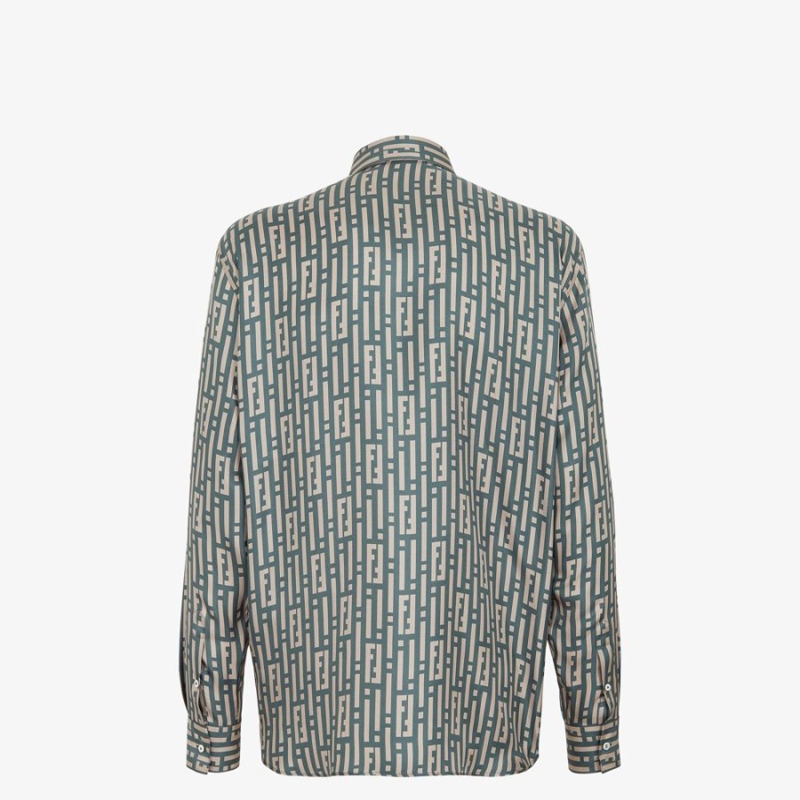 Uomo Fendi Camicie | Camicia In Seta Multicolor