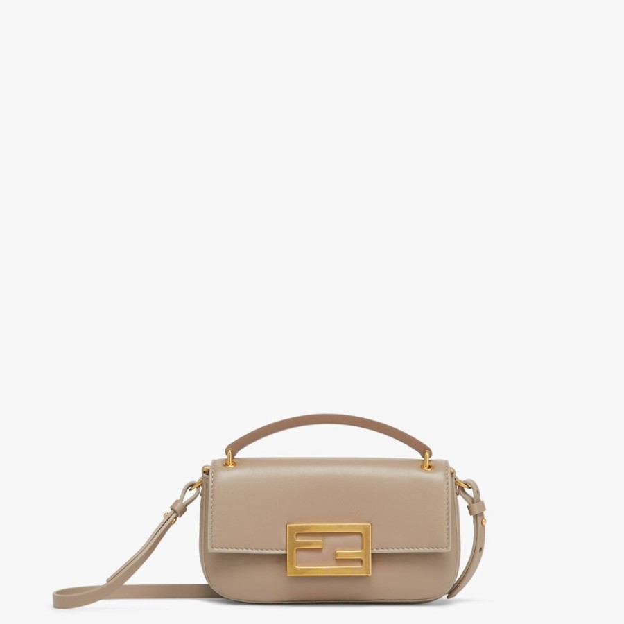 Donna Fendi Borse Mini | Pouch In Nappa Tortora