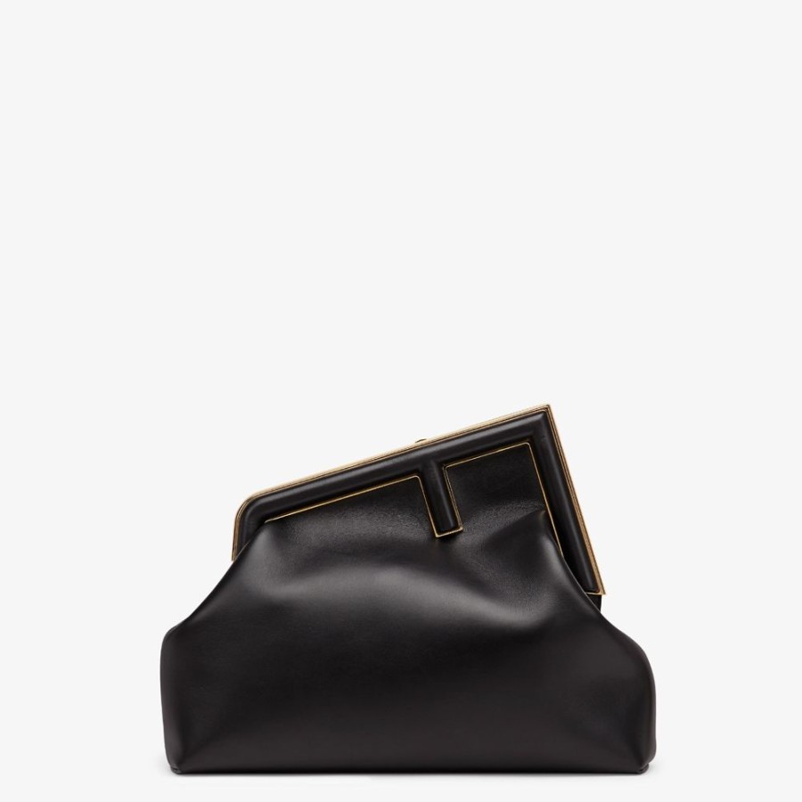 Donna Fendi Clutch E Pochette | Borsa In Pelle Nera