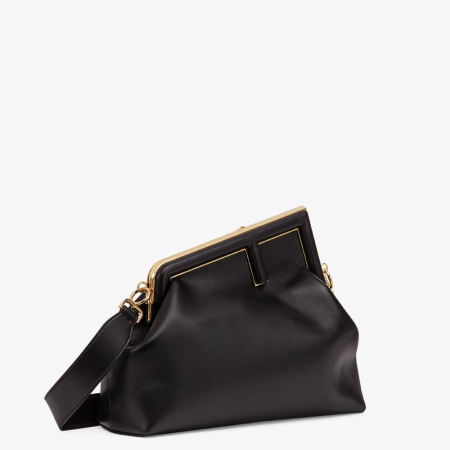 Donna Fendi Clutch E Pochette | Borsa In Pelle Nera