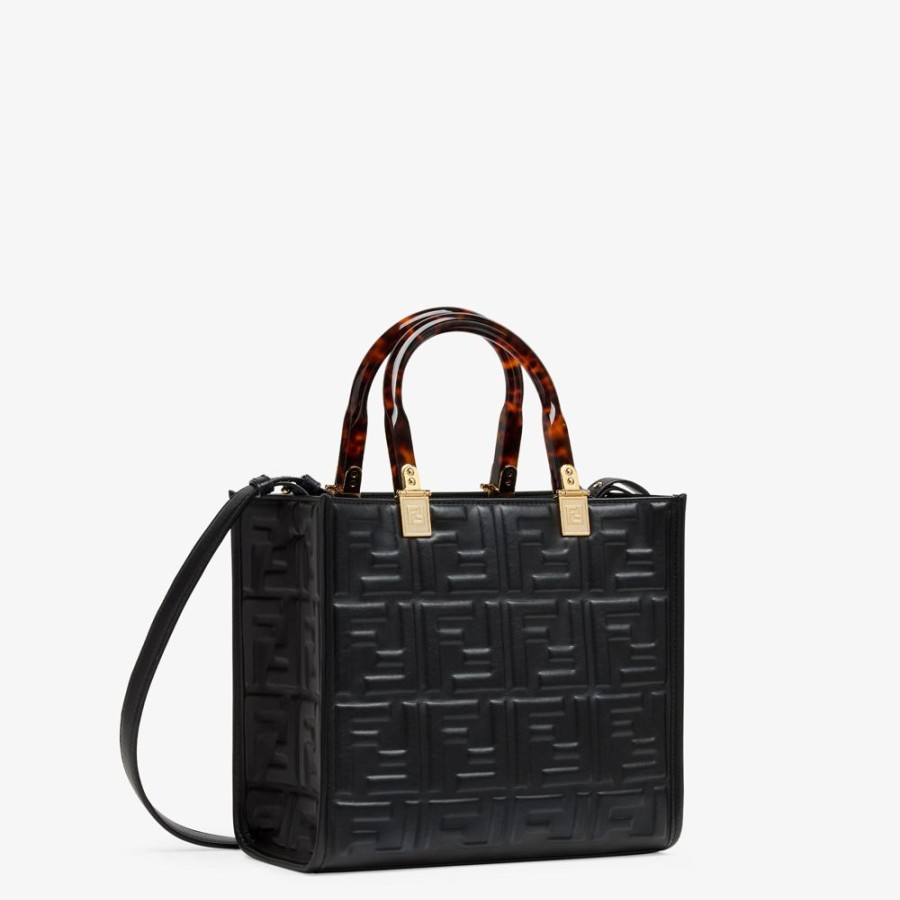 Donna Fendi Borse Tote | Shopper In Pelle Nera