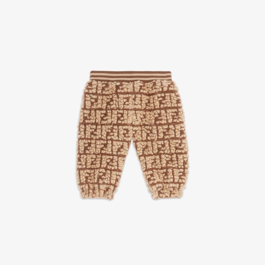 Bambini Fendi Bambina | Pantaloni Baby In Lana Con Logo