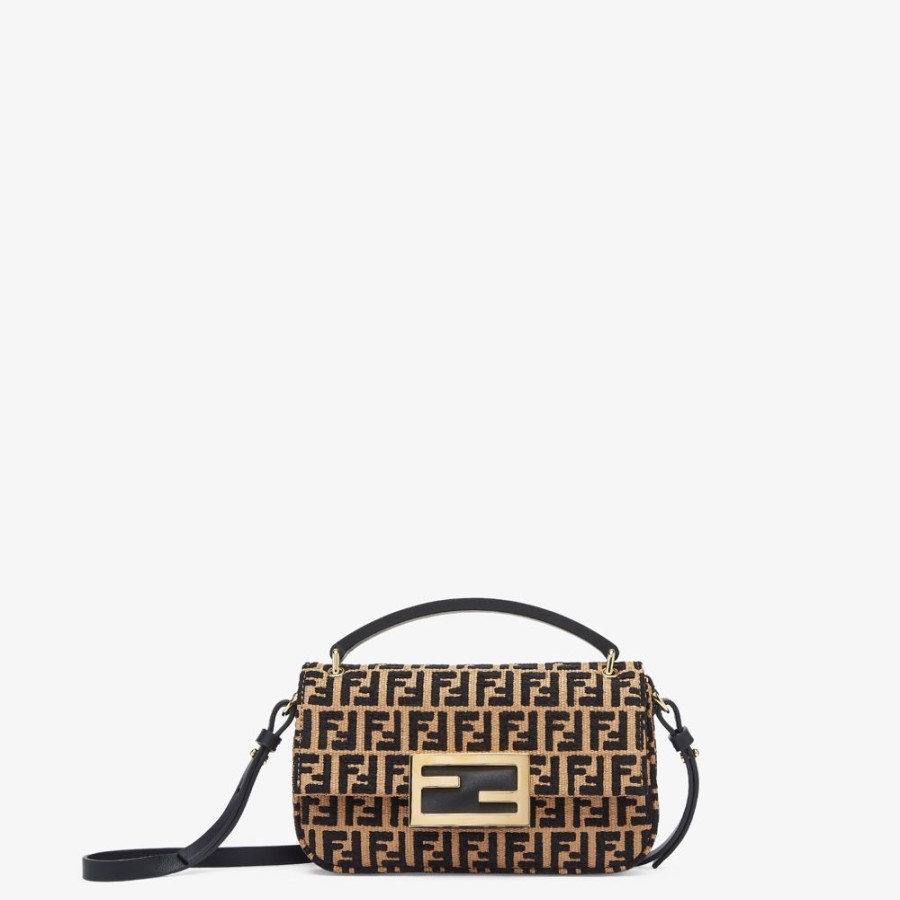 Donna Fendi Borse Mini | Pouchin Rafia Naturale Ff