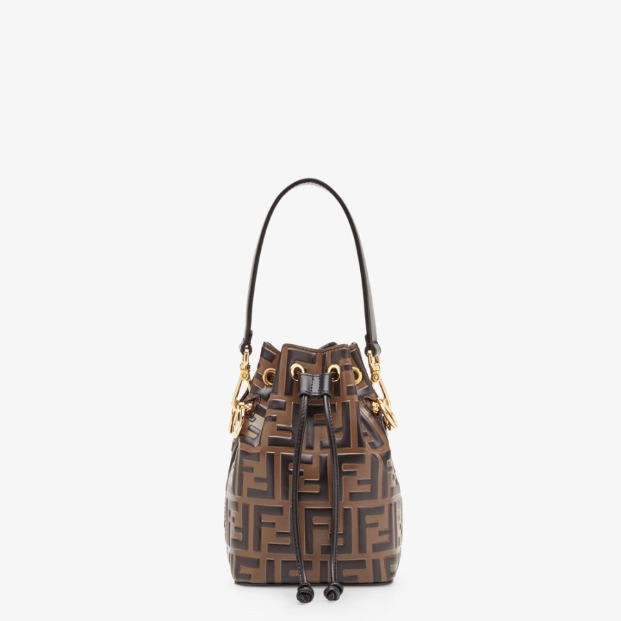 Donna Fendi Borse Mini | Minibag In Pelle Marrone