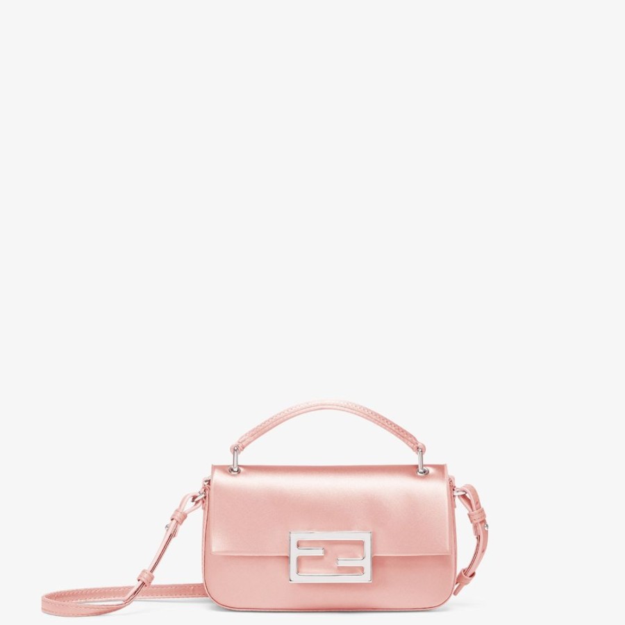 Donna Fendi Borse Mini | Pouch In Seta Rosa