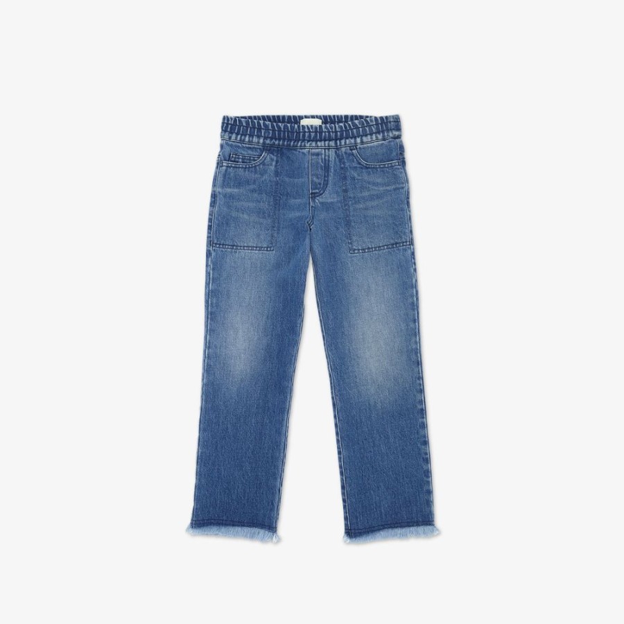 Bambini Fendi Abbigliamento | Denim Lungo Fendi Roma