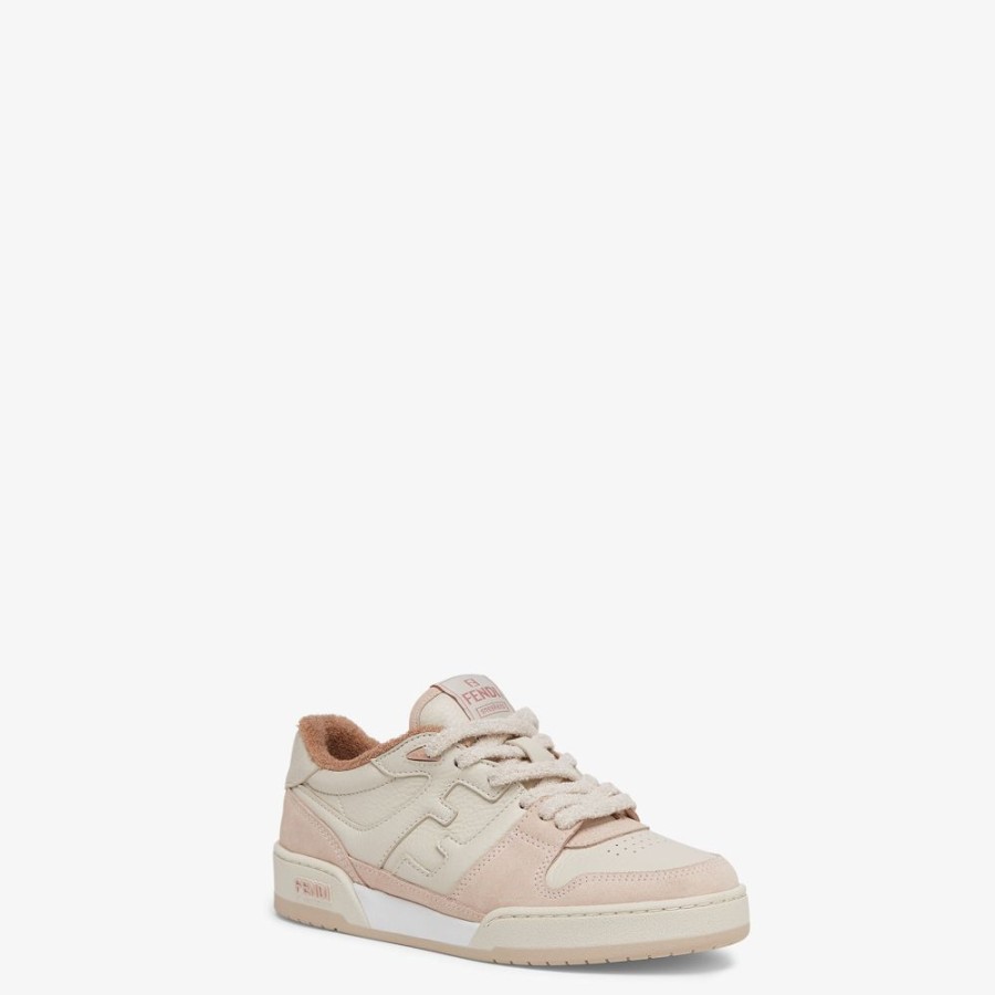 Donna Fendi Sneakers | Low Top In Suede Rosa