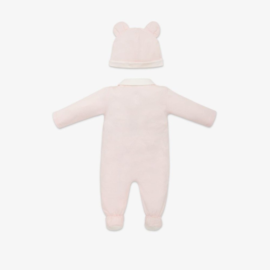 Bambini Fendi Bambina | Kit Baby In Jersey Con Stampa Rosa