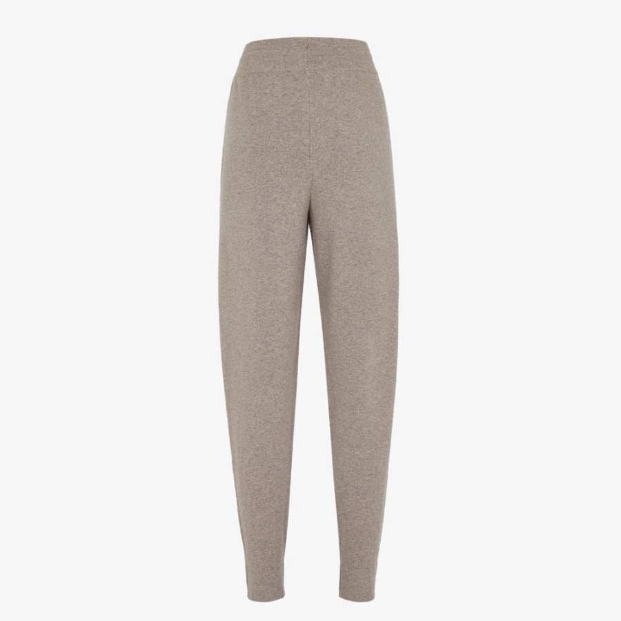 Donna Fendi Completi | Pantalone In Cashmere Eco Beige