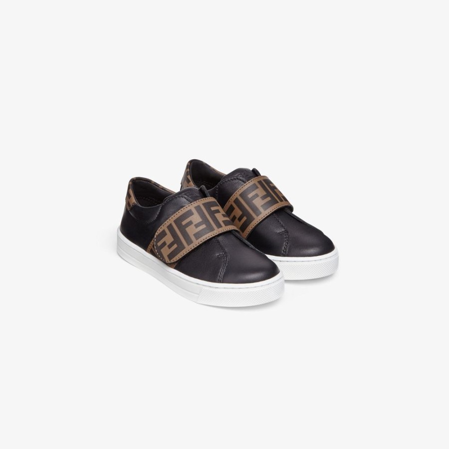 Bambini Fendi Scarpe | Sneaker Junior Unisex In Nappa