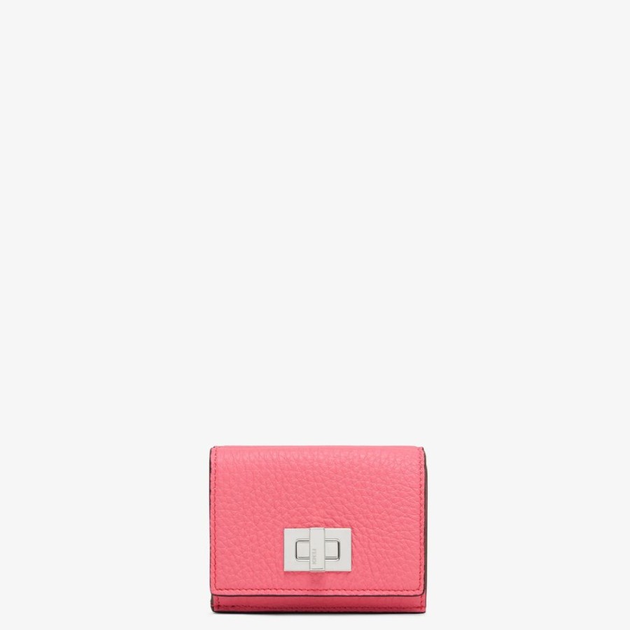 Donna Fendi Portafogli | Portafoglio In Pelle Rosa