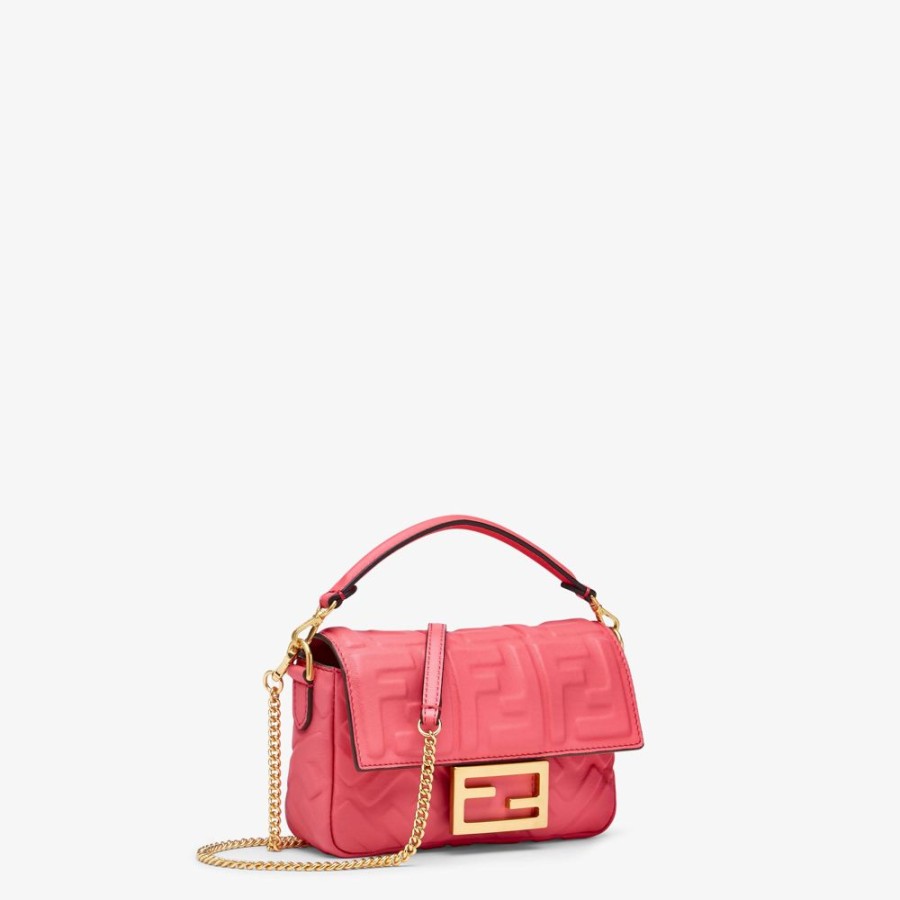 Donna Fendi Borse Mini | Borsa In Nappa Rosa