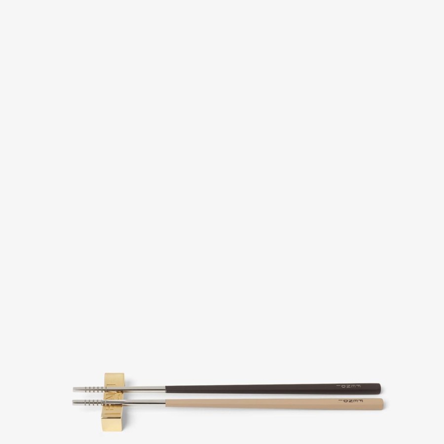 Home Decor E Lifestyle Fendi Accessori Per La Tavola | Chopstick In Resina E Metallo