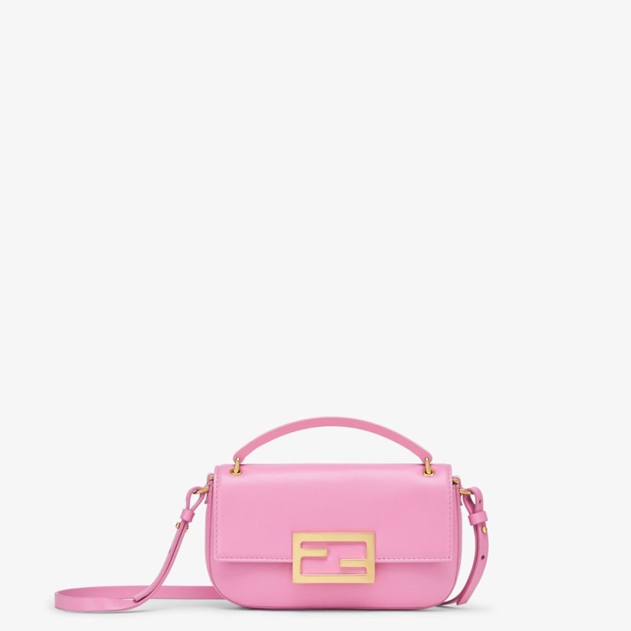 Donna Fendi Borse Mini | Pouch In Nappa Rosa