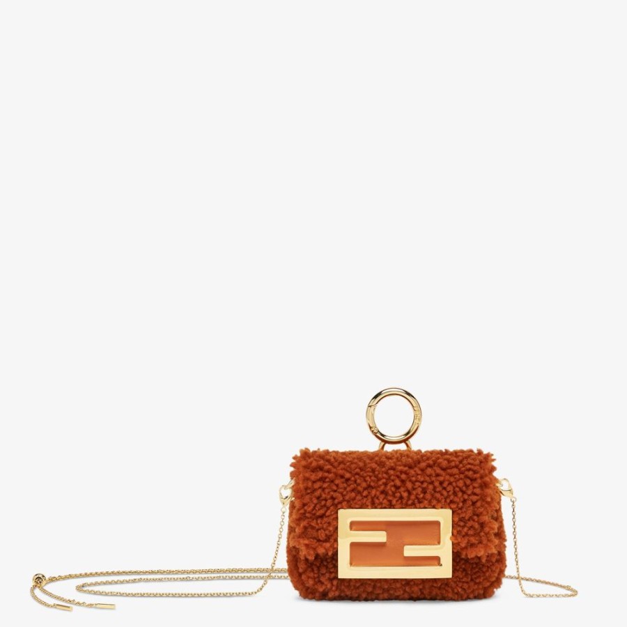 Donna Fendi Miniature Bags | Charm In Montone Marrone