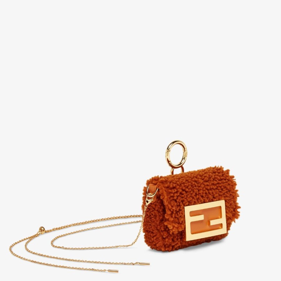 Donna Fendi Miniature Bags | Charm In Montone Marrone