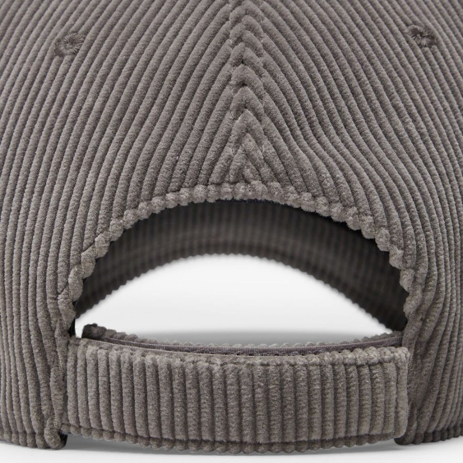 Uomo Fendi Cappelli E Guanti | Baseball Cap In Velluto Grigio