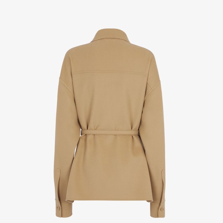 Donna Fendi Giacche | Go-To Jacket In Lana Beige