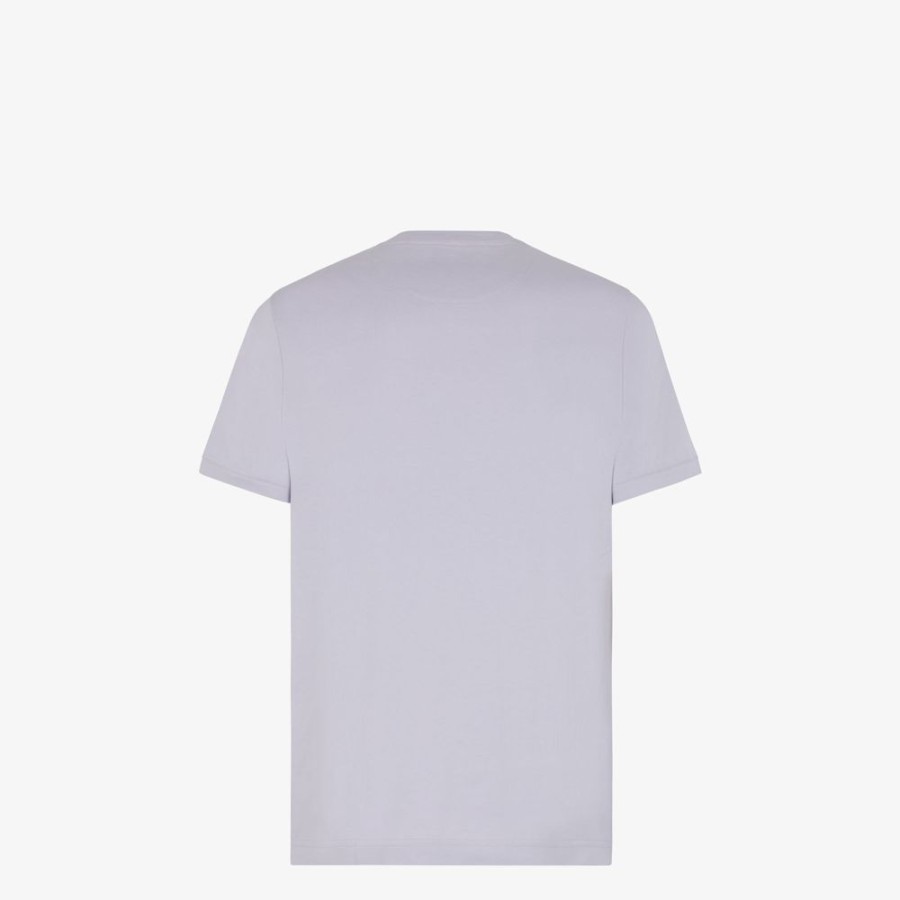 Uomo Fendi T-Shirt E Polo | T-Shirt In Jersey Lilla